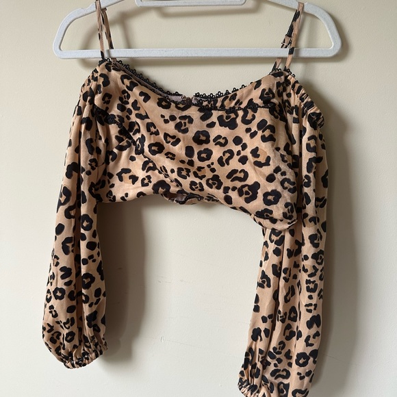 Cheetah print crop top - Picture 1 of 3